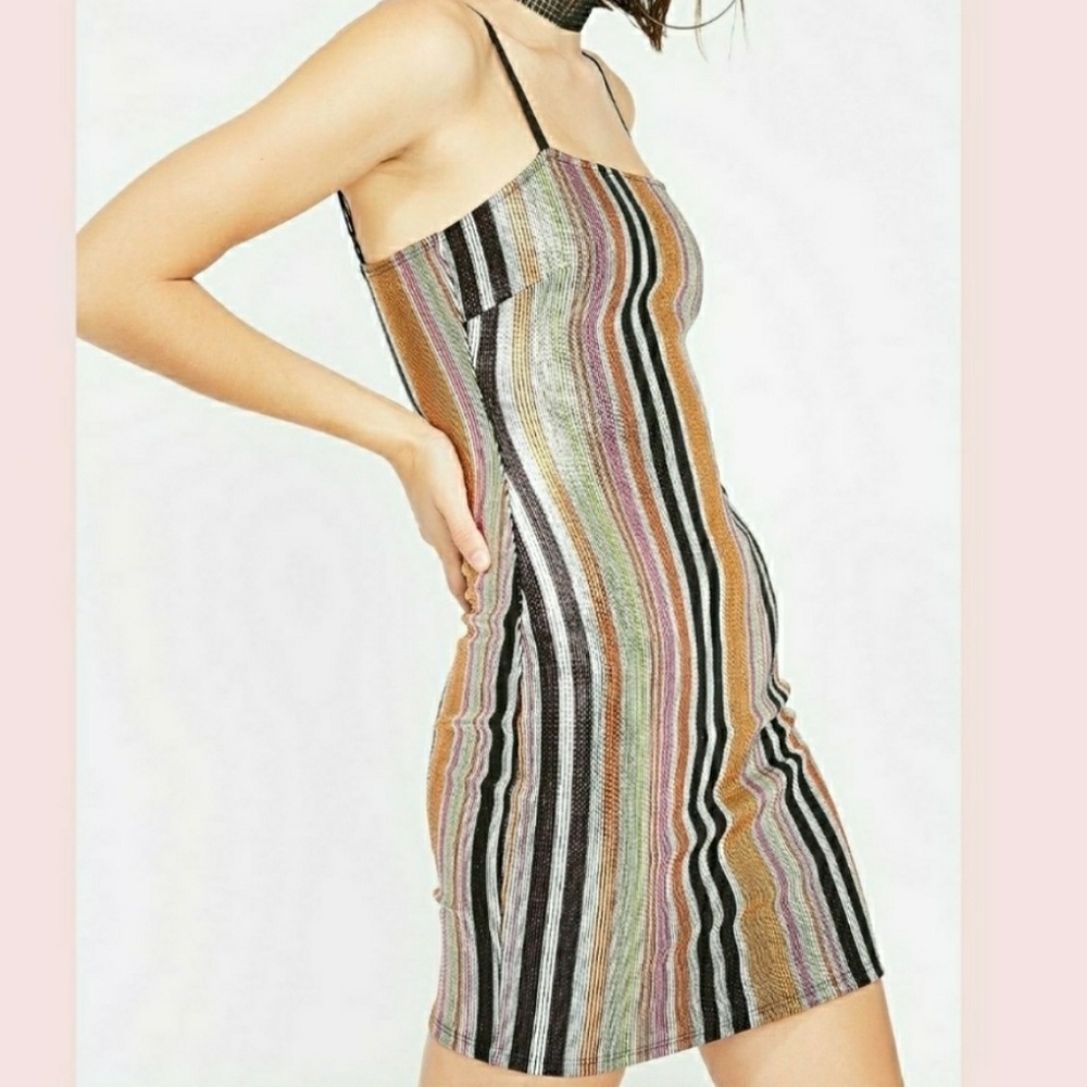 SALE NEW Bodycon Metallic Mini Dress